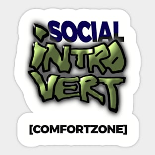 Social Introvert Sticker